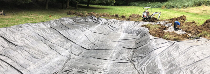 EPDM teich machen